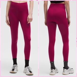 Lululemon Glow Up‎ Super-High-Rise Tight 25" Magenta Smoke size 6 NWT